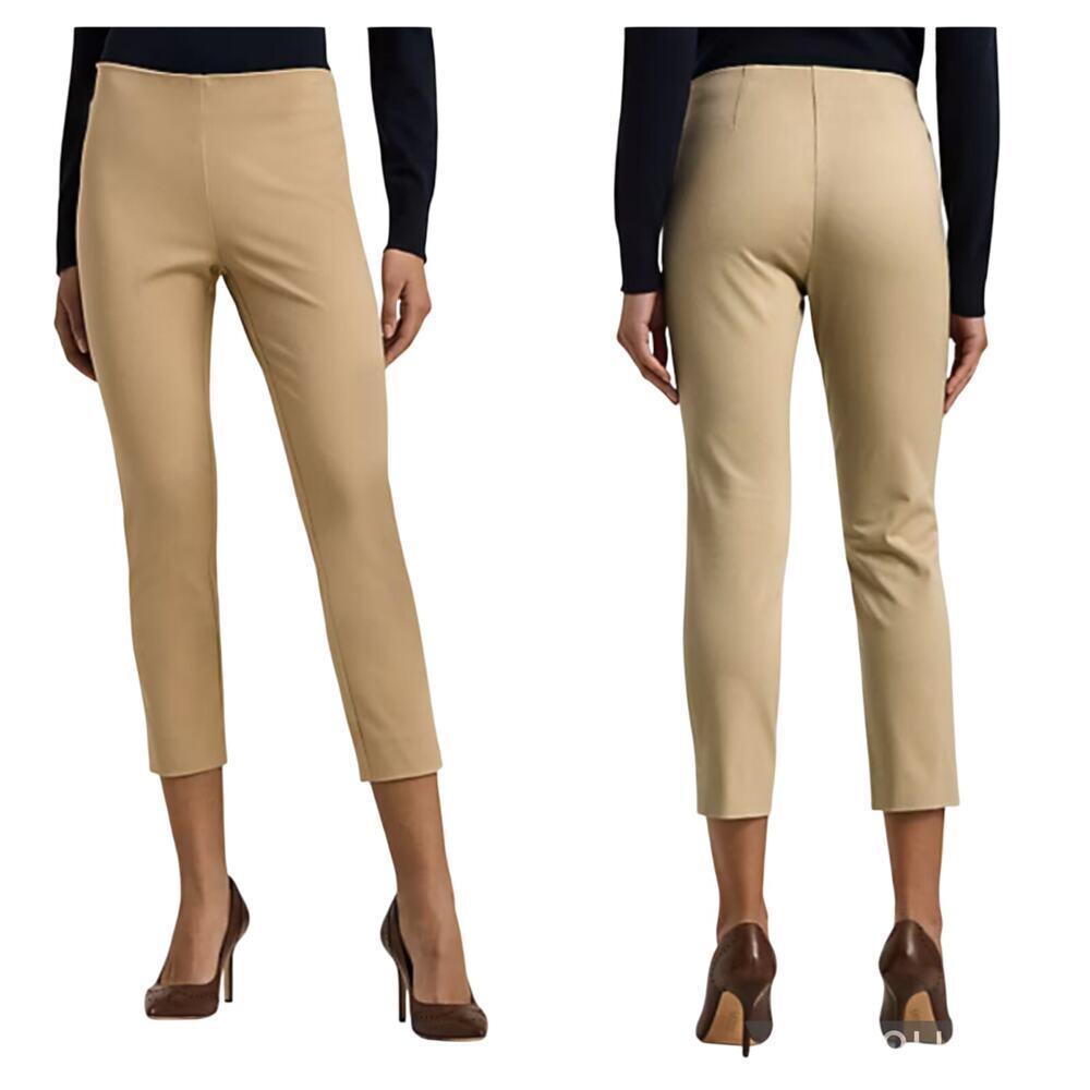 LAUREN RALPH LAUREN Stretch Polished Twill Skinny Pant Birch Tan Women's‎ Sz 4